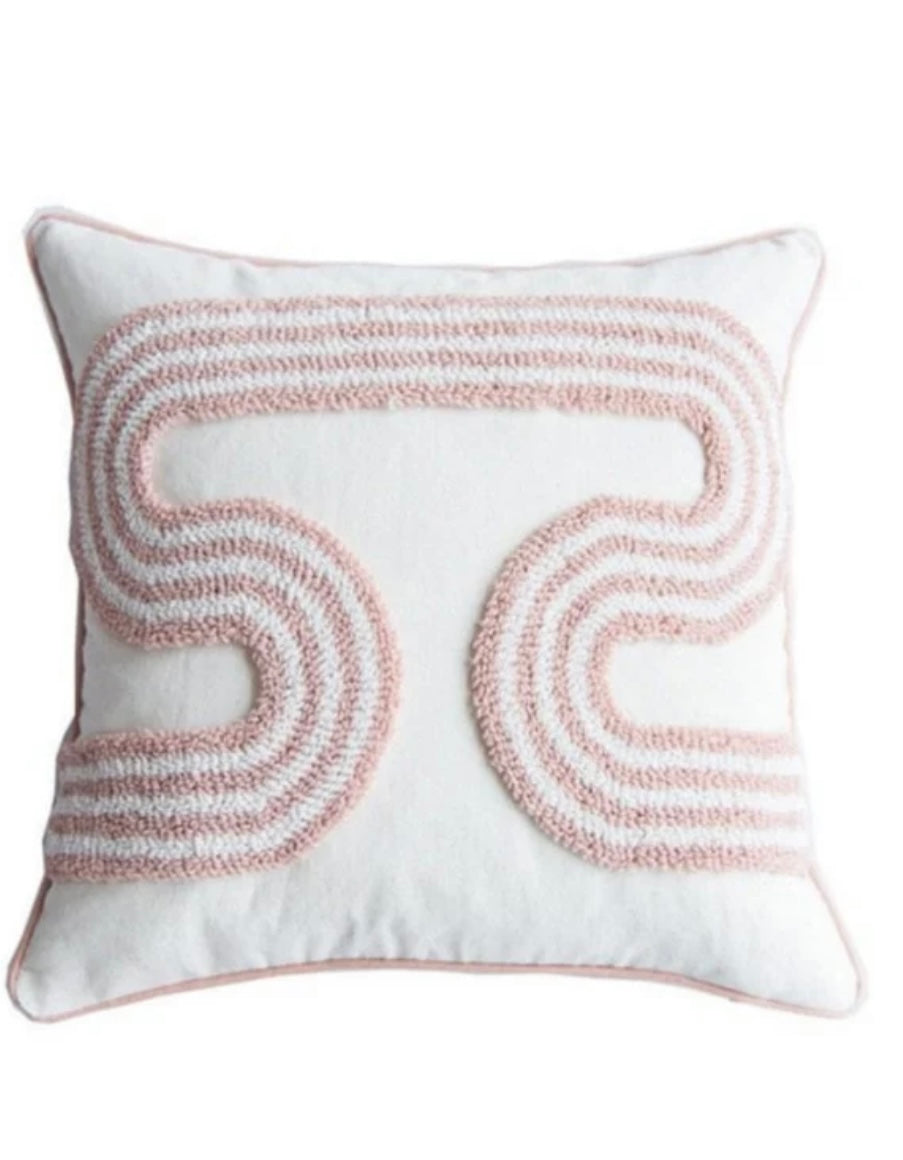 Cotton Candy Plush Scatter Cushion | S-Shaped