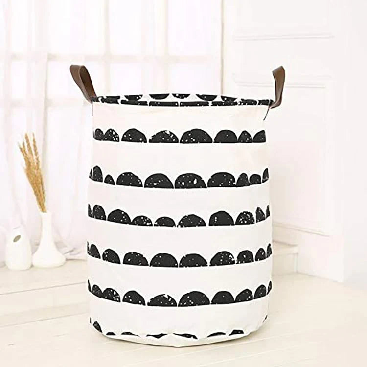 Canvas Storage Basket Half Moon