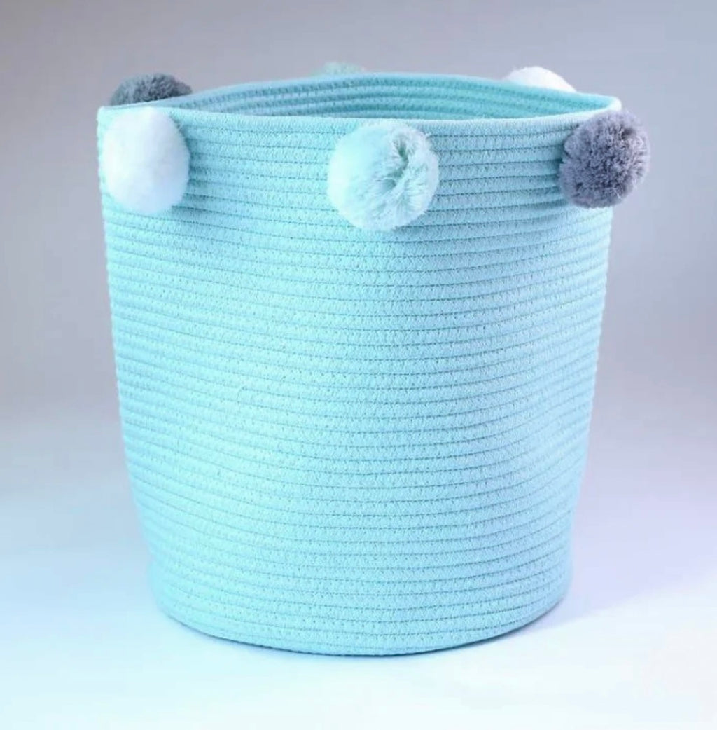 Cotton Rope Storage Basket | Blue