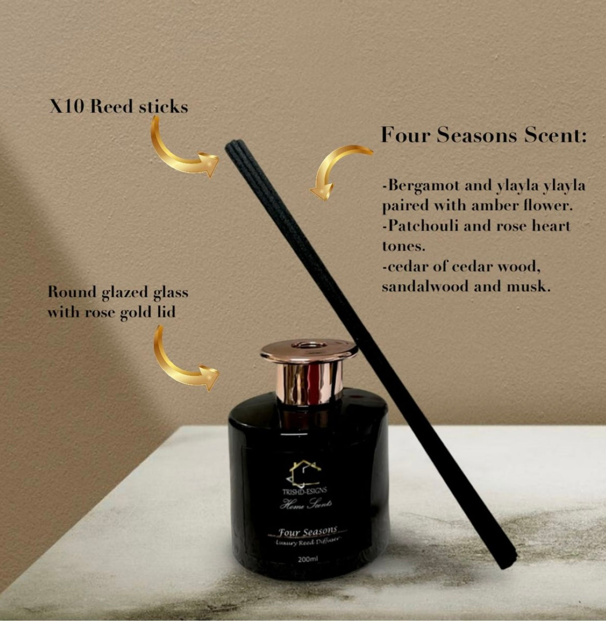 TRISHD-ESIGNS-Four Seasons-Luxury reed diffuser