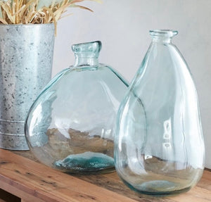 RECYCLED GLASS VASE 36CM