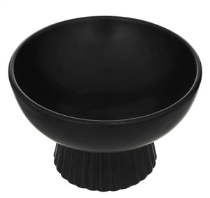 BLACK DECOR BOWL 18X24X24CM