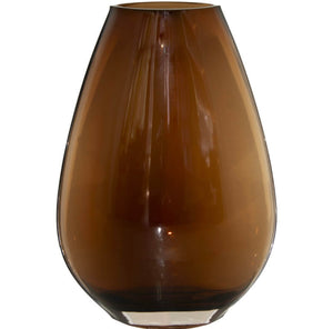 DARK AMBER VASE 25CM