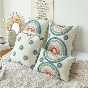 Moroccan Scatter Cushion | Cool Dot Rainbow