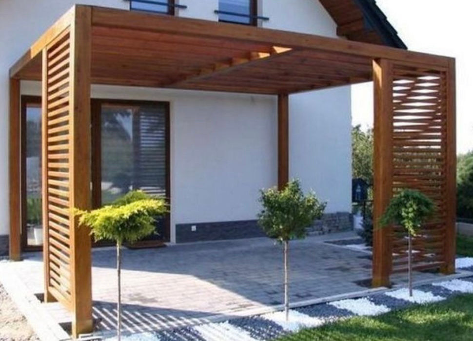 Modern customized pergola