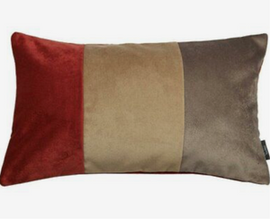 Custom three-tone scatter cushion 35x65